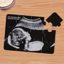 Personalized Baby Ultrasound Puzzle Invite