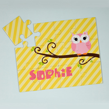 Lemon Owl Personalized Kids Puzzle