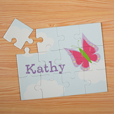 Butterfly Personalized Kids Puzzle