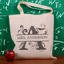 Personalized Initial A Tote Bag