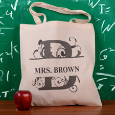 Personalized Initial B Tote Bag