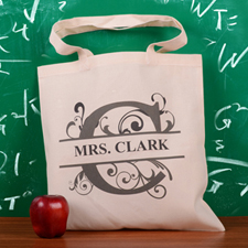 Personalized Initial C Tote Bag