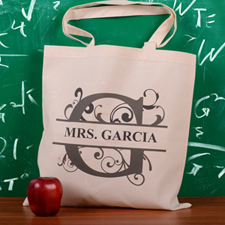 Personalized Initial G Tote Bag
