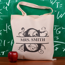 Personalized Initial S Tote Bag