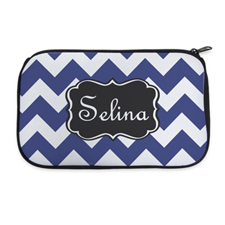 Personalized Neoprene Monogrammed Chevron Cosmetic Bag (6 X 10 Inch)