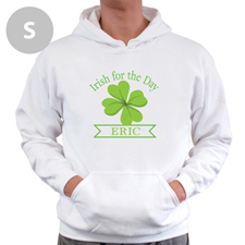 Personalized Irish Drinking League, White Hoodie Sweatshirt