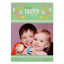 Create Your Own Easter Confetti Personalized Photo Card 5X7