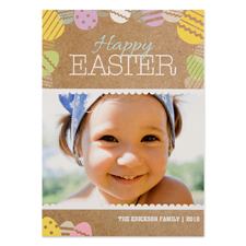 Create Your Own Easter Egg Personalized Photo Card 5X7