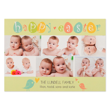 Create Your Own Easter Chicks Personalized Photo Card 5X7