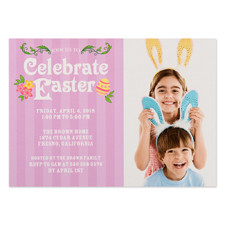 Create Your Own Celebrate Easter Personalized Photo Card 5X7