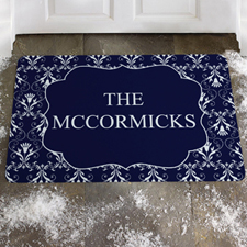 Create Your Own Black Floral Door Mat