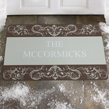 Create Your Own Brown Swirl Door Mat