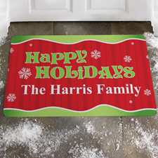 Create Your Own Happy Holidays Door Mat