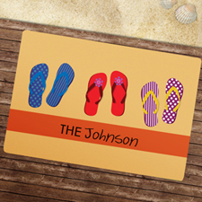 Create Your Own Flip Flops Pattern Door Mat