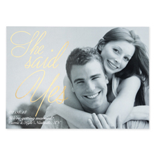 Create Your Own Painted Foil Gold Personalized Wedding Announcement Card Invites