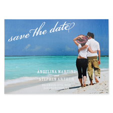 Create Your Own Flourish Foil Silver Personalized Wedding Save The Date Card Card Invites