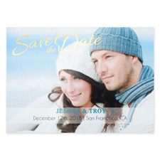 Create Your Own Charmed Foil Gold Personalized Wedding Save The Date Card Card Invites