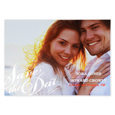 Sweet Embrace Foil Gold Personalized Photo Save The Date Cards