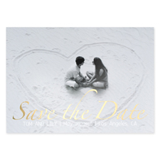 Hold The Date Foil Gold Personalized Photo Save The Date Cards
