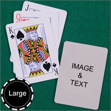 Personalized Large Size Standard Index Playing Cards