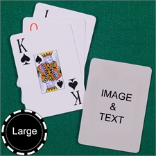 Personalized Large Size Jumbo Index Playing Cards