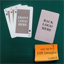 Personalized Large Size Classic Custom 2 Sides Playing Cards