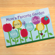 Mom's Garden Personalized Doormat