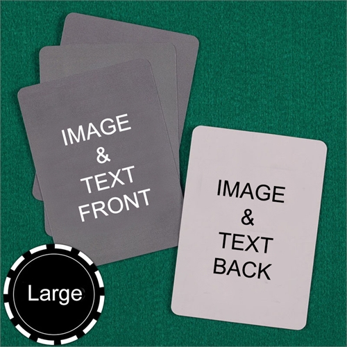 Personalized Large Size Custom Cards (Blank Cards) Playing Cards