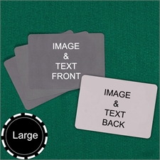 Personalized Large Size Landscape Custom Cards (Blank Cards) Playing Cards