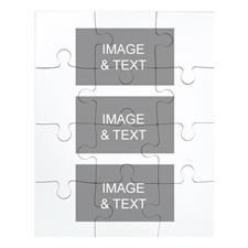 Personalized Kids Three Collage Portrait Puzzles