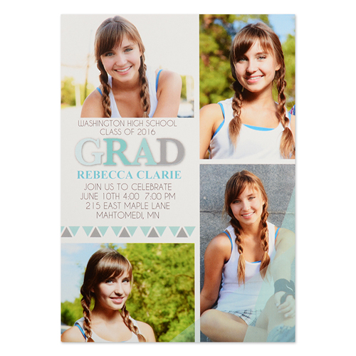 Badge Of Honor Personalized Graduation Invitation Cards