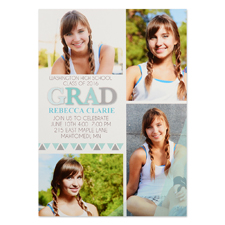 Badge Of Honor Personalized Graduation Invitation Cards