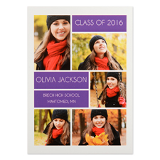 Grad Collage Personalized Graduation Invitation Cards