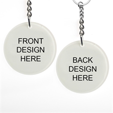 Custom Imprint Acrylic Keychain Round 2