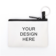 Personalized Custom Imprint Coin Purse W/Keyring 3.5 X 5 Inch