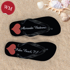 Colorful Dots Flip Flops, Women Medium