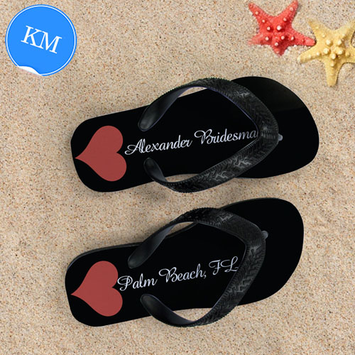 Colorful Dots Flip Flops, Kids Medium