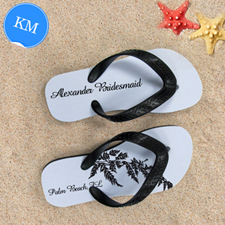 Fern Personalized Flip Flops, Kid's Medium