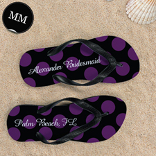 Black Plum Large Dot, Men's Medium