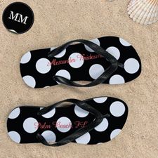 Black Large Dot ,Men's Medium