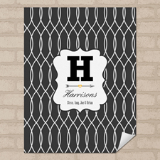 Entwined Personalized Name Poster Print Small 8.5