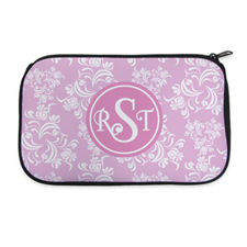 Pink Vintage Personalized Neoprene Cosmetic Bag