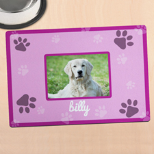 Pink Personalized Photo Meal Mat