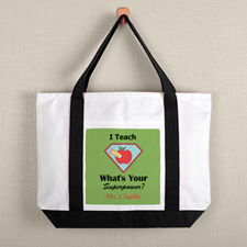 Super Teacher Personalized Tote Bag