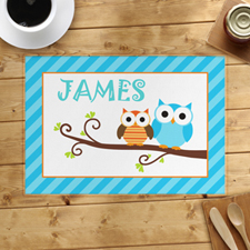 Blue Owl Personalized Placemat