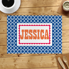 Navy Clover Personalized Placemat