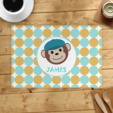 Monkey Boy Personalized Placemat