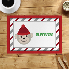 Red Monkey Personalized Placemat