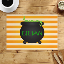 Cauldron Personalized Halloween Placemat