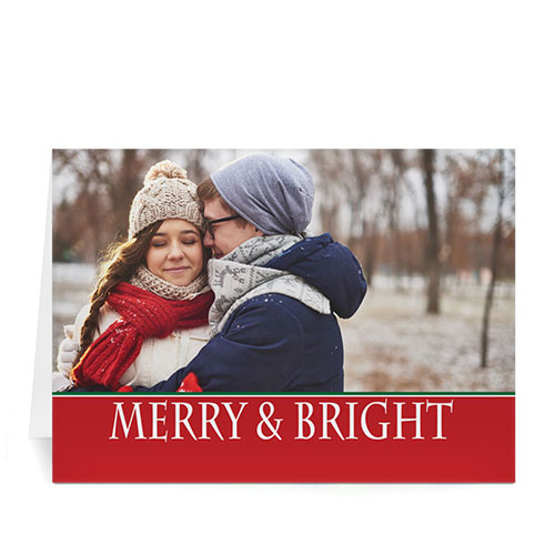 Custom Printed Red Peace Greeting Card